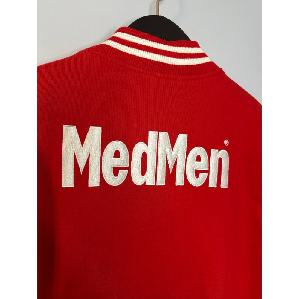 Medmen Red Versatile Bomber Jacket Unisex Sz XL - Picture 8 of 10